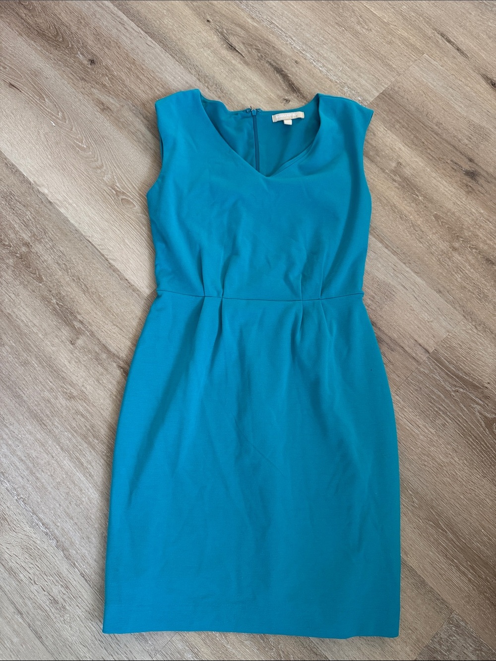 Banana Republic Teal V-Neck Sheath Dress